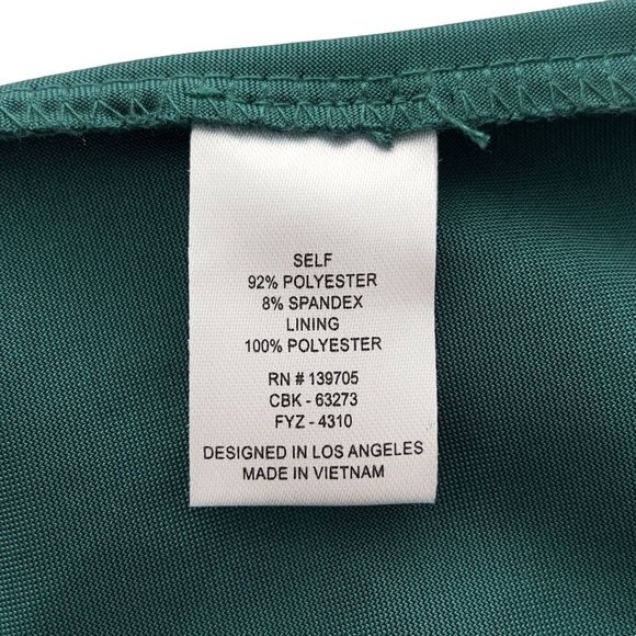 EMERALD SUNDAE Asymmetrical-Hem Dress Size Medium Green - 0024 - Picture 6 of 10